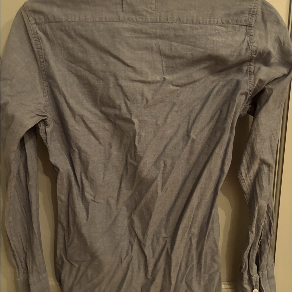 Niki Lotan Size Small Chambray Button Down